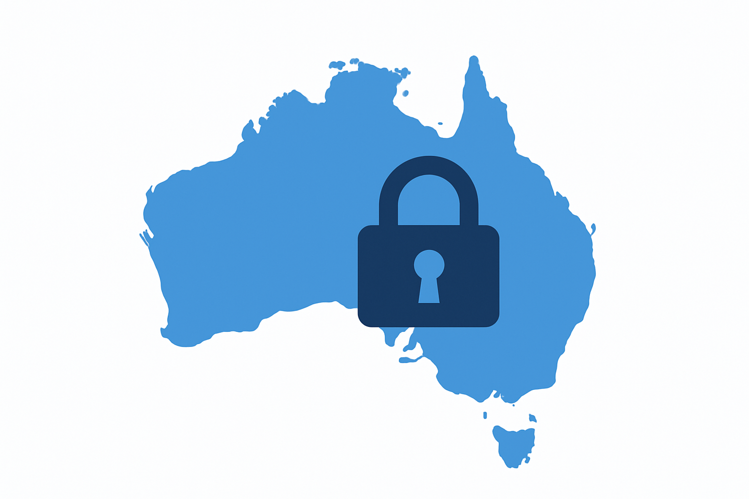 Secure map of Australia